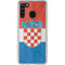 Croatia Flag Distressed Galaxy A21 Clear Case